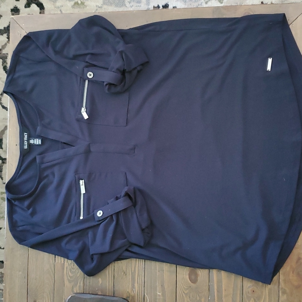 Ellen Tracy quarter-sleeve blouse